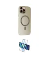 ieg™ iPhone 15 Pro Kılıf Çekirdek Modern Prime - Siyah 3D Antistatik Cam Ekran Koruyucu