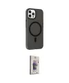 ieg™ iPhone 15 Pro Kılıf Çekirdek Modern Prime - Siyah Bilvis 3D Cam Ekran Koruyucu