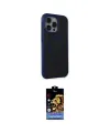 ieg™ iPhone 15 Pro Kılıf Çekirdek Yansıma Prime - Siyah Buffer Hayalet Cam Ekran Koruyucu
