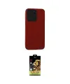 ieg™ iPhone 15 Pro Kılıf Doruk Asil Koleksiyonu - Siyah Buffer Cam Ekran Koruyucu