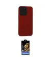 ieg™ iPhone 15 Pro Kılıf Doruk Asil Koleksiyonu - Siyah Buffer Hayalet Cam Ekran Koruyucu