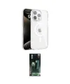 ieg™ iPhone 15 Pro Kılıf Doruk Doku Özel Seri - Siyah 360 Mat Full Body Arka Koruyucu