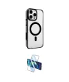 ieg™ iPhone 15 Pro Kılıf Doruk Doku Özel Seri - Siyah 3D Antistatik Cam Ekran Koruyucu