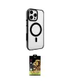 ieg™ iPhone 15 Pro Kılıf Doruk Doku Özel Seri - Siyah Buffer Cam Ekran Koruyucu