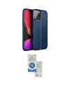 ieg™ iPhone 15 Pro Kılıf Doruk Klasik Özel Seri - Şeffaf Royal Nano Ekran Koruyucu