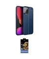 ieg™ iPhone 15 Pro Kılıf Doruk Klasik Özel Seri - Siyah Buffer Hayalet Cam Ekran Koruyucu