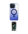 ieg™ iPhone 15 Pro Kılıf Doruk Klasik Prime - Şeffaf 360 Full Body Arka Koruyucu