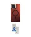ieg™ iPhone 15 Pro Kılıf Doruk Klasik Prime - Şeffaf Royal Nano Ekran Koruyucu