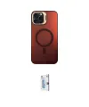 ieg™ iPhone 15 Pro Kılıf Doruk Klasik Prime - Siyah Bilvis 0.18mm Plus Cam Ekran Koruyucu