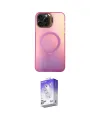 ieg™ iPhone 15 Pro Kılıf Doruk Klasik Prime - Siyah Bilvis 5in1 3D Magic Cam Ekran Koruyucu