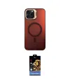 ieg™ iPhone 15 Pro Kılıf Doruk Klasik Prime - Siyah Buffer Hayalet Cam Ekran Koruyucu