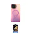 ieg™ iPhone 15 Pro Kılıf Doruk Klasik Prime - Siyah Buffer Hayalet Cam Ekran Koruyucu