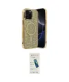 ieg™ iPhone 15 Pro Kılıf Eksen Çizgi - Şeffaf Pasifik Cam Ekran Koruyucu