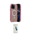 ieg™ iPhone 15 Pro Kılıf Eksen Çizgi - Şeffaf Pasifik Cam Ekran Koruyucu