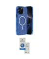 ieg™ iPhone 15 Pro Kılıf Eksen Çizgi - Şeffaf Royal Nano Ekran Koruyucu