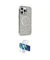 ieg™ iPhone 15 Pro Kılıf Eksen Çizgi - Siyah 3D Antistatik Seramik Nano Ekran Koruyucu