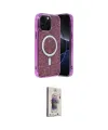 ieg™ iPhone 15 Pro Kılıf Eksen Çizgi - Siyah Bilvis 3D Cam Ekran Koruyucu