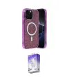ieg™ iPhone 15 Pro Kılıf Eksen Çizgi - Siyah Bilvis 5in1 3D Magic Cam Ekran Koruyucu