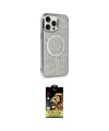 ieg™ iPhone 15 Pro Kılıf Eksen Çizgi - Siyah Buffer Cam Ekran Koruyucu