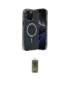 ieg™ iPhone 15 Pro Kılıf Eksen Çizgi - Siyah Joko Magic 5D Hayalet Cam