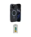 ieg™ iPhone 15 Pro Kılıf Eksen Çizgi - Siyah Polymer Nano Ekran Koruyucu