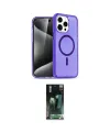 ieg™ iPhone 15 Pro Kılıf Eksen Doku Koleksiyonu - Siyah 360 Mat Full Body Arka Koruyucu