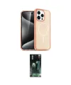 ieg™ iPhone 15 Pro Kılıf Eksen Doku Koleksiyonu - Siyah 360 Mat Full Body Arka Koruyucu