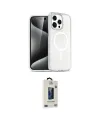 ieg™ iPhone 15 Pro Kılıf Eksen Doku Koleksiyonu - Siyah Bilvis Hayalet Cam Ekran Koruyucu