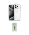 ieg™ iPhone 15 Pro Kılıf Eksen Doku Koleksiyonu - Siyah Polymer Nano Ekran Koruyucu