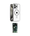 ieg™ iPhone 15 Pro Kılıf Eksen Form Koleksiyonu - Şeffaf 360 Full Body Arka Koruyucu