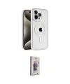 ieg™ iPhone 15 Pro Kılıf Eksen Form Koleksiyonu - Siyah Bilvis 3D Cam Ekran Koruyucu