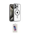 ieg™ iPhone 15 Pro Kılıf Eksen Form Koleksiyonu - Siyah Joko 5D Cam