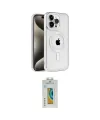 ieg™ iPhone 15 Pro Kılıf Eksen Form Koleksiyonu - Siyah Polymer Nano Ekran Koruyucu