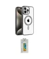 ieg™ iPhone 15 Pro Kılıf Eksen Form Koleksiyonu - Siyah Polymer Nano Ekran Koruyucu