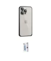 ieg™ iPhone 15 Pro Kılıf Eksen Form Serisi - Siyah Bilvis 0.18mm Plus Cam Ekran Koruyucu