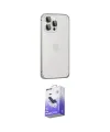 ieg™ iPhone 15 Pro Kılıf Eksen Form Serisi - Siyah Bilvis 5in1 5D Magic Hayalet Cam Ekran Koruyucu