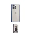 ieg™ iPhone 15 Pro Kılıf Eksen Form Serisi - Siyah Bilvis Hayalet Cam Ekran Koruyucu