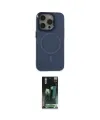 ieg™ iPhone 15 Pro Kılıf Eksen Işık Prime - Şeffaf 360 Full Body Arka Koruyucu
