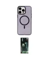 ieg™ iPhone 15 Pro Kılıf Eksen Işık Prime - Şeffaf 360 Full Body Arka Koruyucu