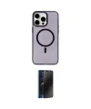 ieg™ iPhone 15 Pro Kılıf Eksen Işık Prime - Siyah 3D Antistatik Hayalet Cam Ekran Koruyucu