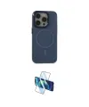 ieg™ iPhone 15 Pro Kılıf Eksen Işık Prime - Siyah 3D Antistatik Seramik Nano Ekran Koruyucu
