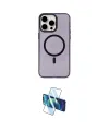 ieg™ iPhone 15 Pro Kılıf Eksen Işık Prime - Siyah 3D Antistatik Seramik Nano Ekran Koruyucu