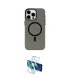 ieg™ iPhone 15 Pro Kılıf Eksen Işık Prime - Siyah 3D Antistatik Seramik Nano Ekran Koruyucu