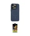 ieg™ iPhone 15 Pro Kılıf Eksen Işık Prime - Siyah Buffer Cam Ekran Koruyucu