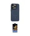 ieg™ iPhone 15 Pro Kılıf Eksen Işık Prime - Siyah Buffer Hayalet Cam Ekran Koruyucu