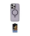 ieg™ iPhone 15 Pro Kılıf Eksen Işık Prime - Siyah Buffer Hayalet Cam Ekran Koruyucu