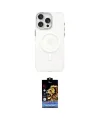 ieg™ iPhone 15 Pro Kılıf Eksen Işık Prime - Siyah Buffer Hayalet Cam Ekran Koruyucu