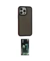ieg™ iPhone 15 Pro Kılıf Eksen Işık - Siyah 360 Mat Full Body Arka Koruyucu