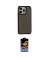 ieg™ iPhone 15 Pro Kılıf Eksen Işık - Siyah Buffer Hayalet Cam Ekran Koruyucu