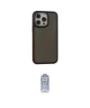 ieg™ iPhone 15 Pro Kılıf Eksen Işık - Siyah Joko Magic 5D Cam